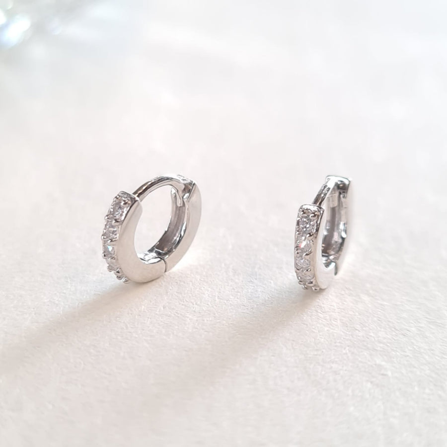 Diamond Huggies 925 Silver