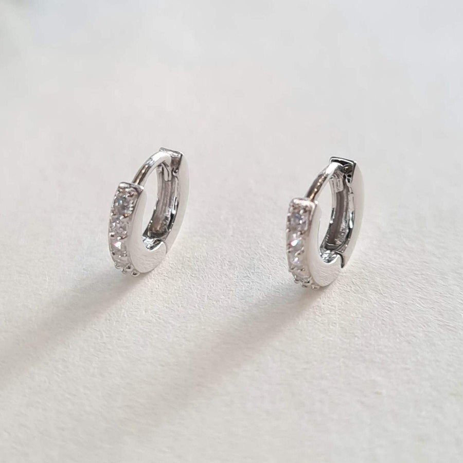 Diamond Huggies 925 Silver