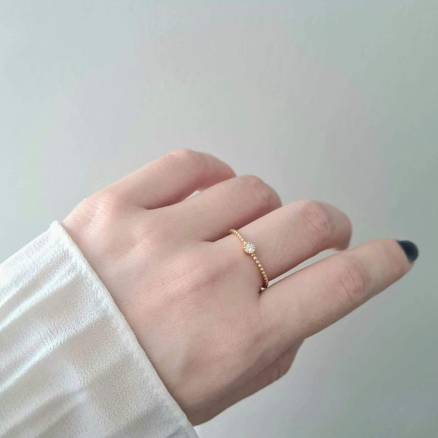 Mini Diamond Ring 925 Silver