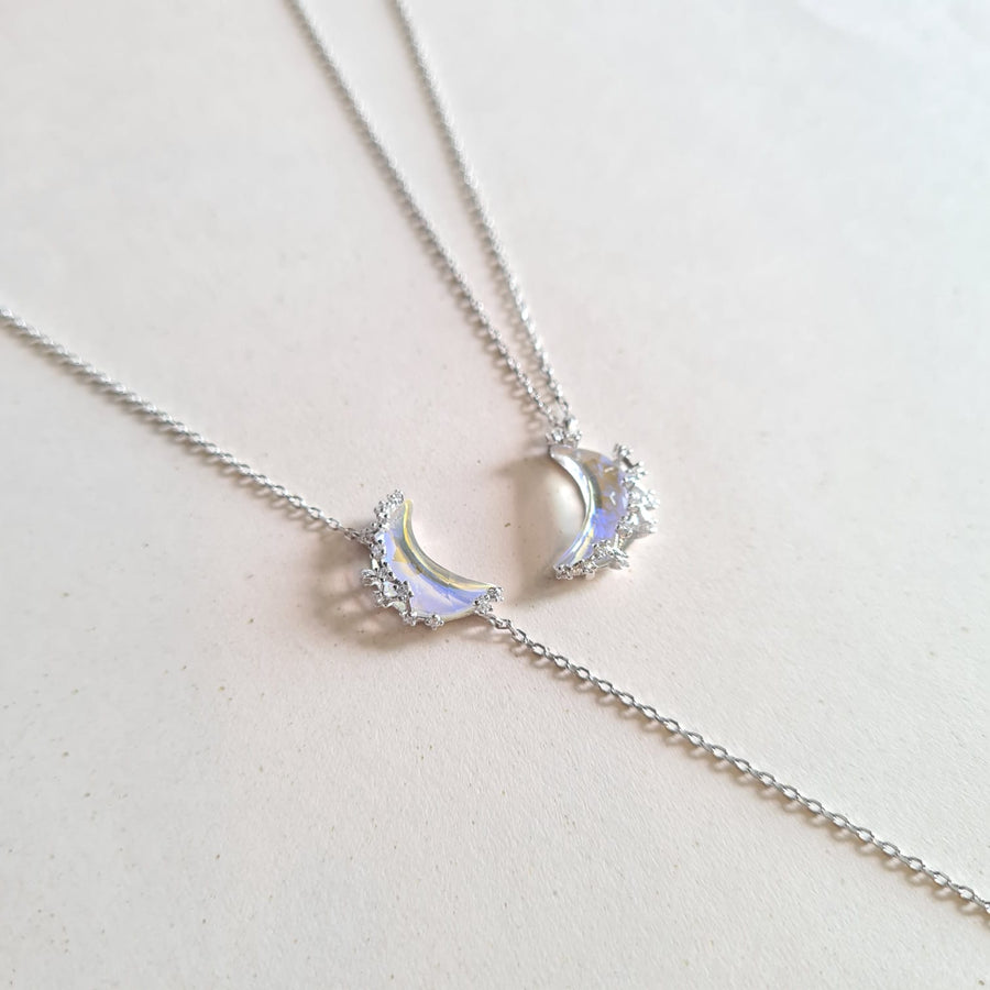 Aurora Moon Necklace 925 Silver