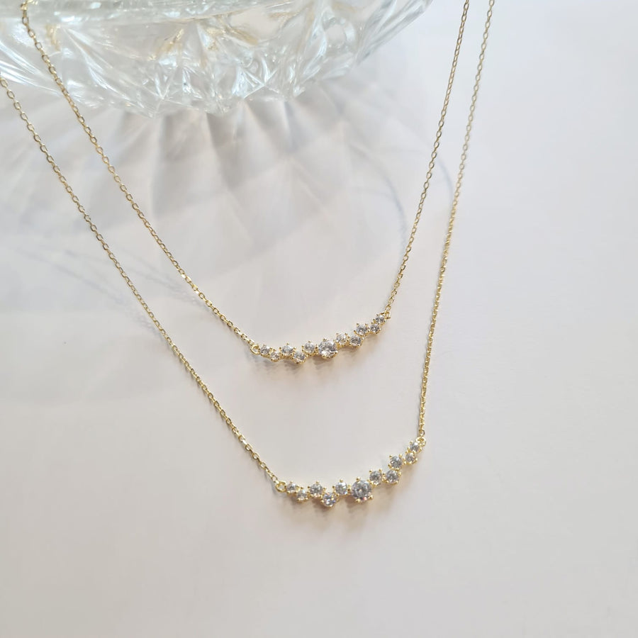 Dainty Diamond Necklace 925 Silver 2.0