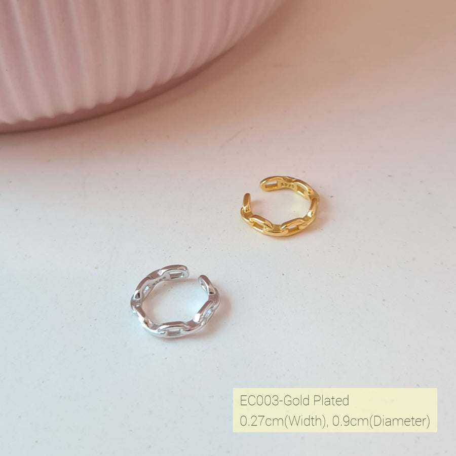 Earcuff Gold Plated (1 piece) S925