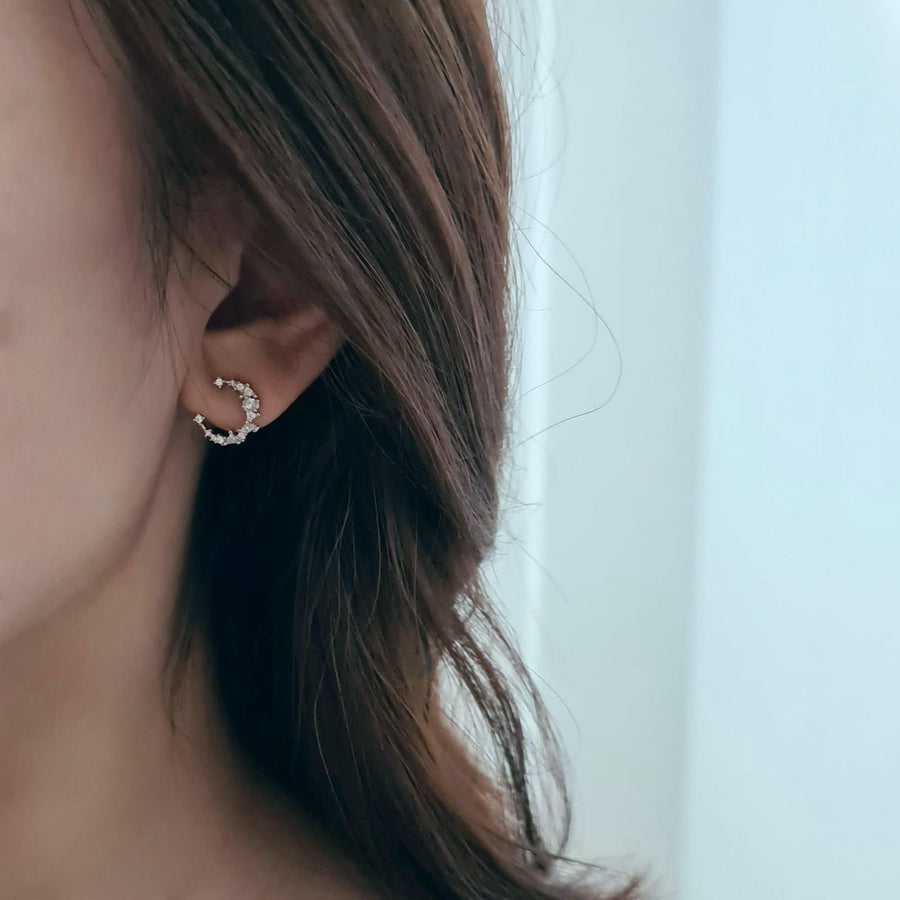 Luna Stud 925 Silver