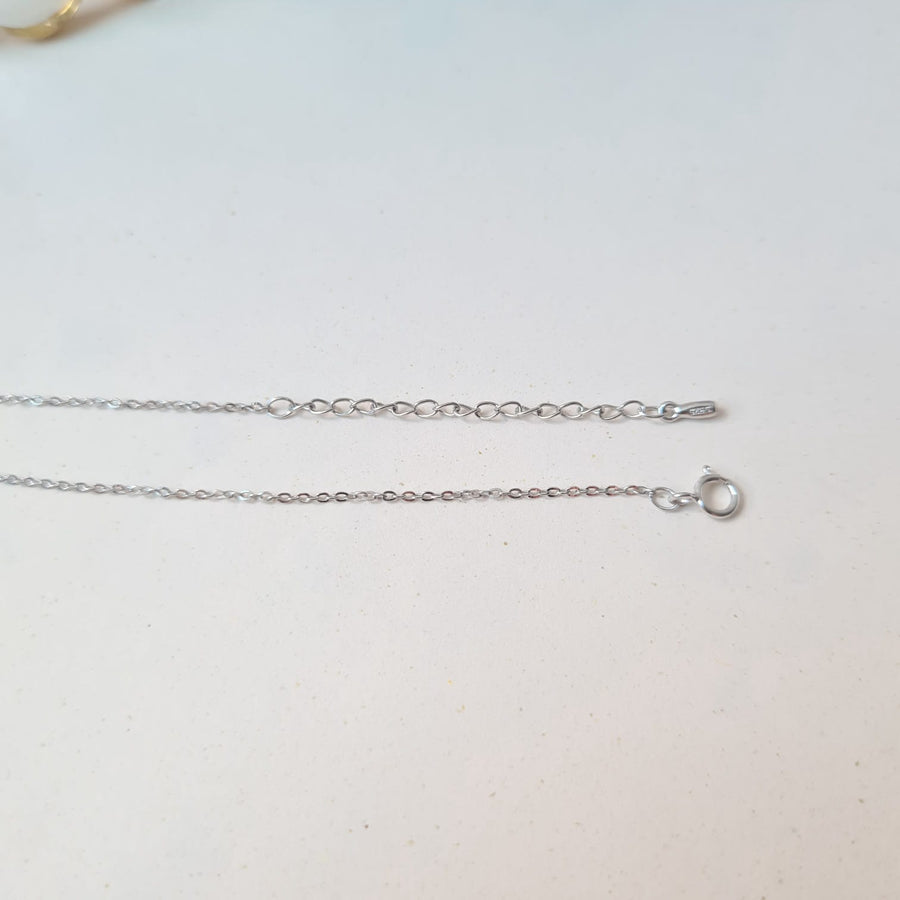Basic Gem Necklace 925 Silver