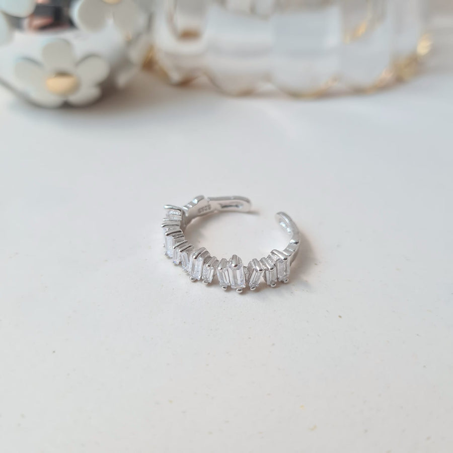 Crsytalle Ring 925 Silver