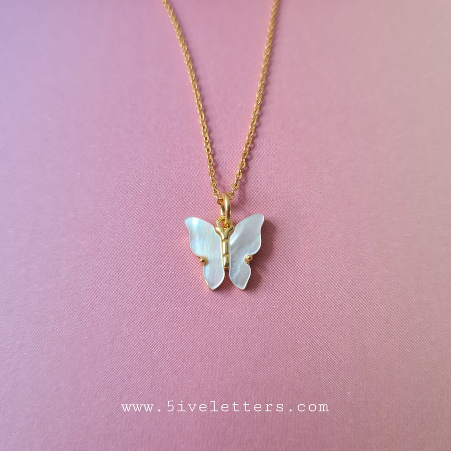 Butterfly Necklace 18K Gold Plated (S925)