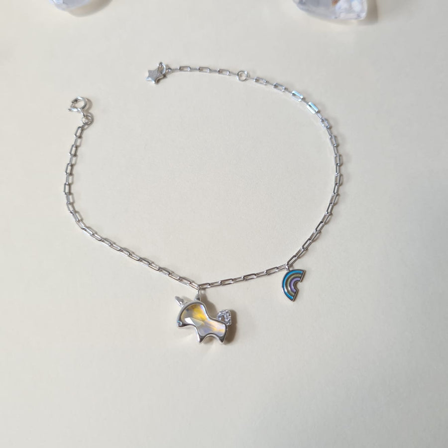 Aurora Unicorn Bracelet 925 Silver