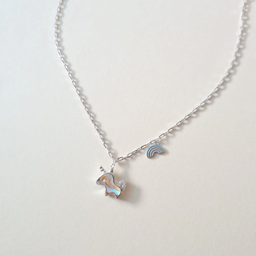 Aurora Unicorn Necklace 925 Silver