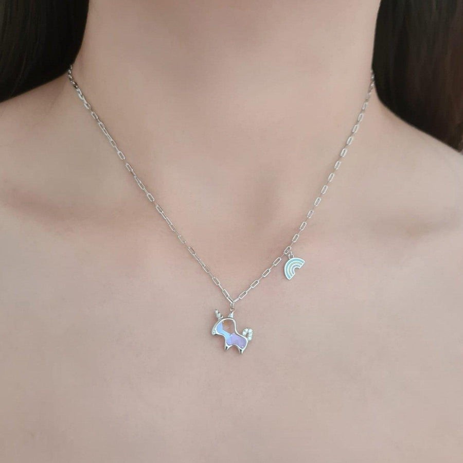 Aurora Unicorn Necklace 925 Silver