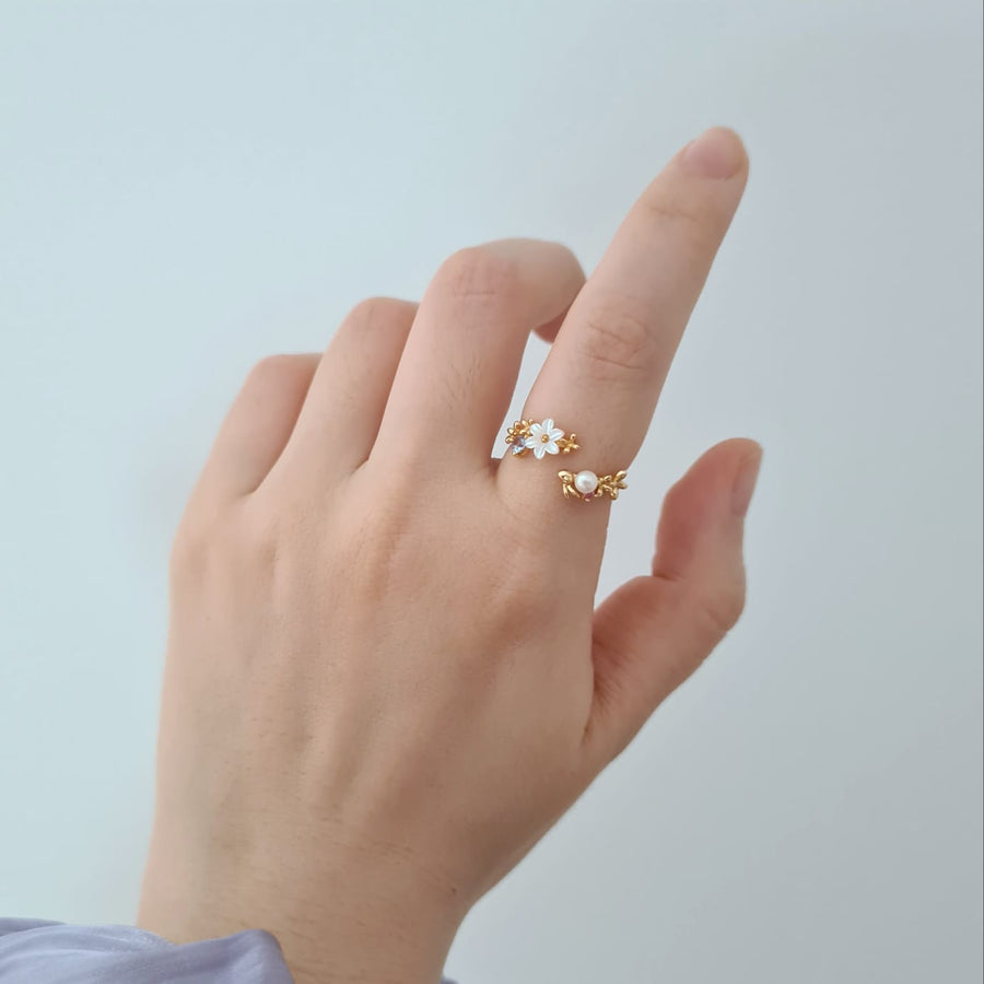 Jolly Flower Ring Gold Plated [Premium] (S925)