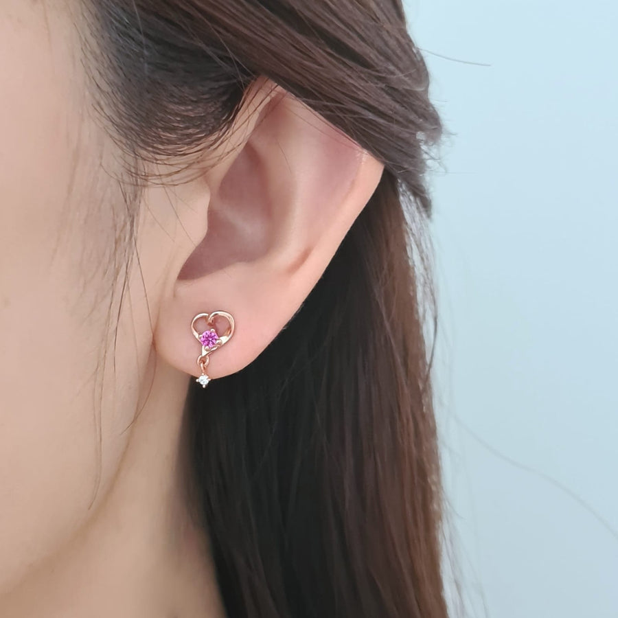 Loire Earring Rose Gold Plated (S925)