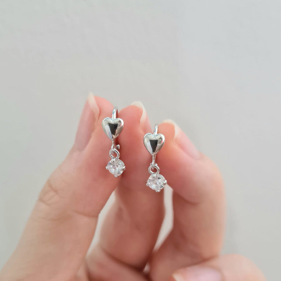 Heart Huggies 925 Silver