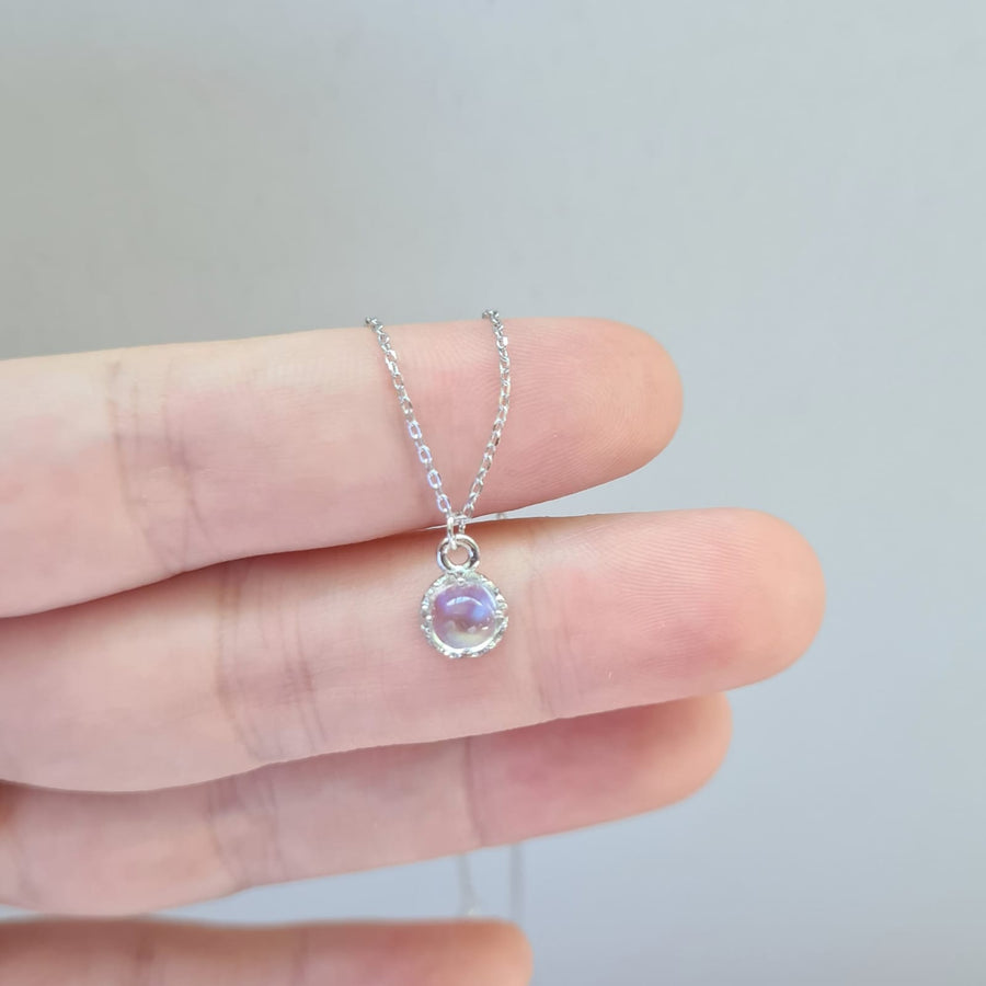 Moonstone Necklace 925 Silver (New Design)
