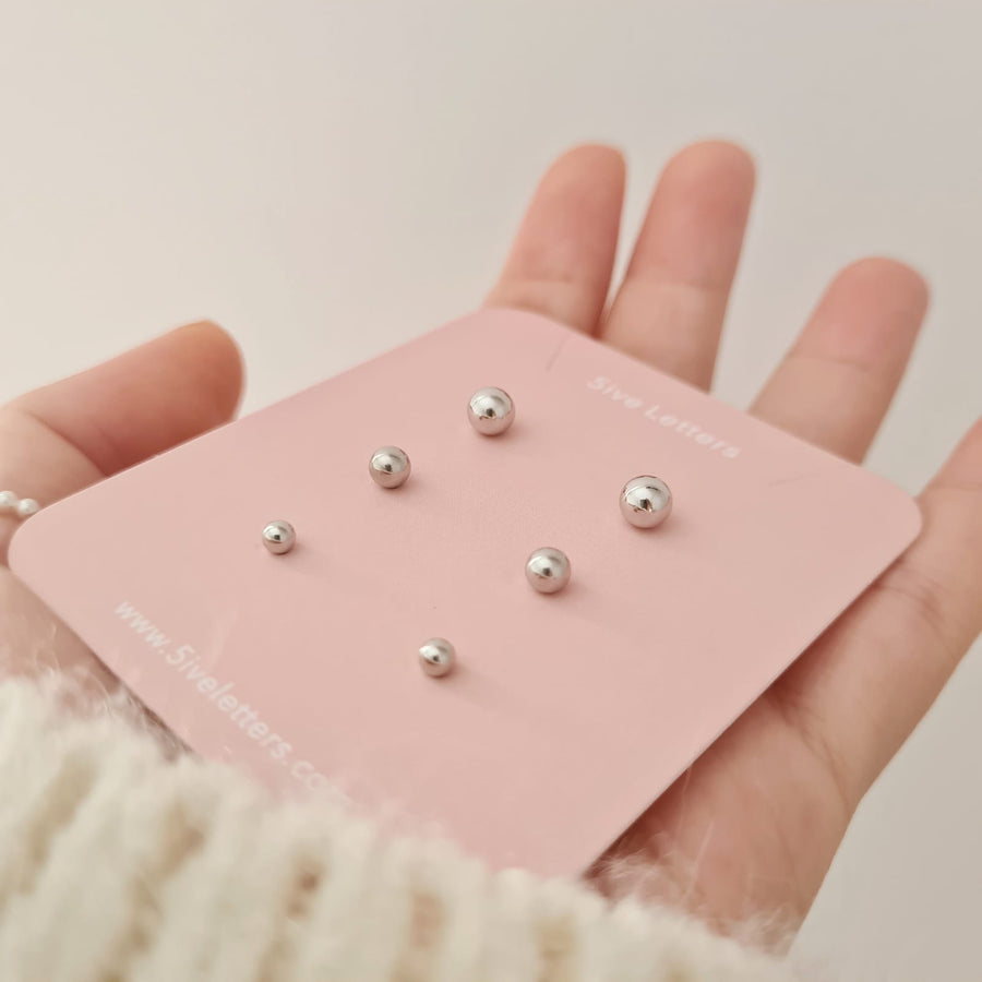 Basic Round Stud 925 Silver