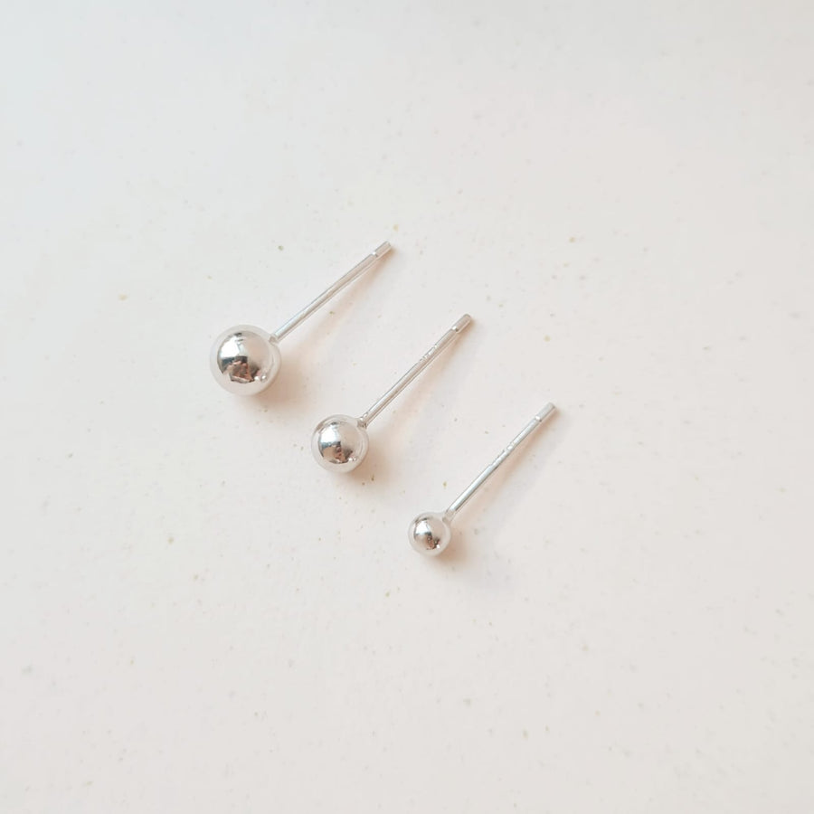 Basic Round Stud 925 Silver