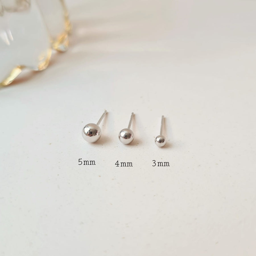 Basic Round Stud 925 Silver
