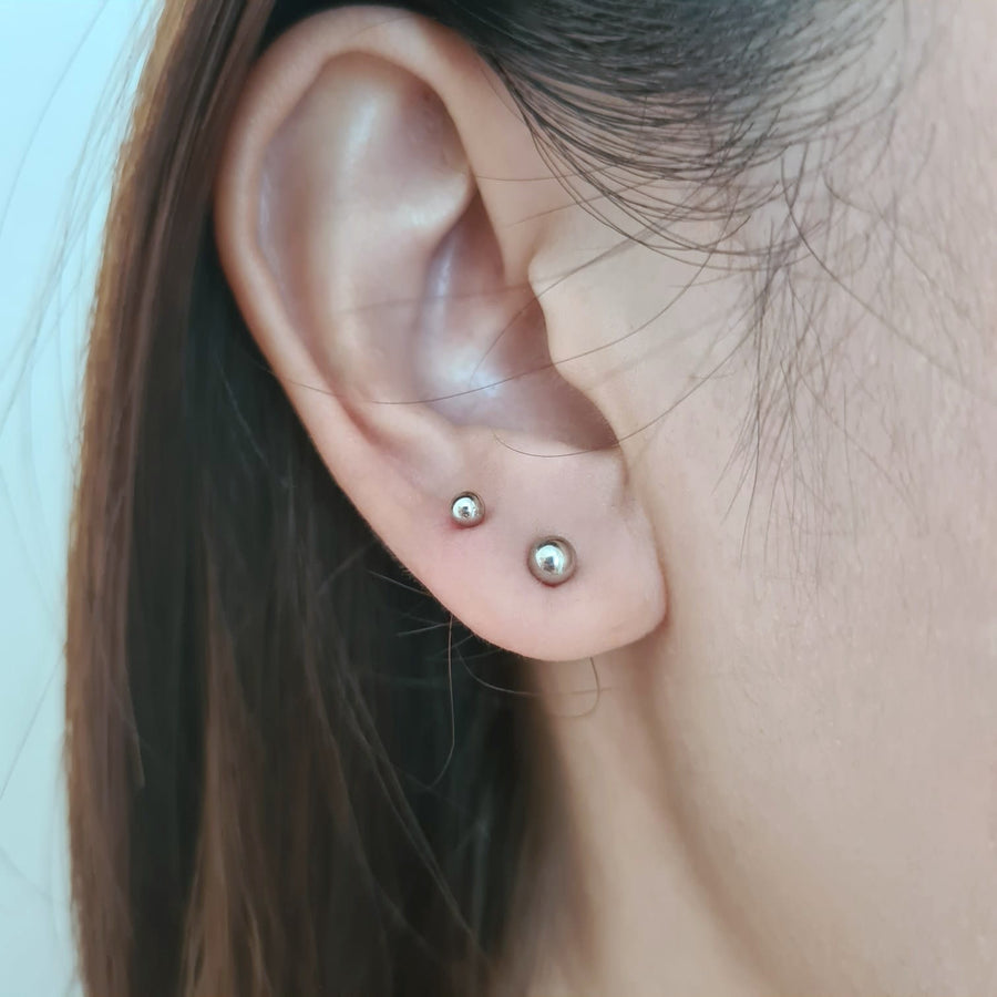Basic Round Stud 925 Silver