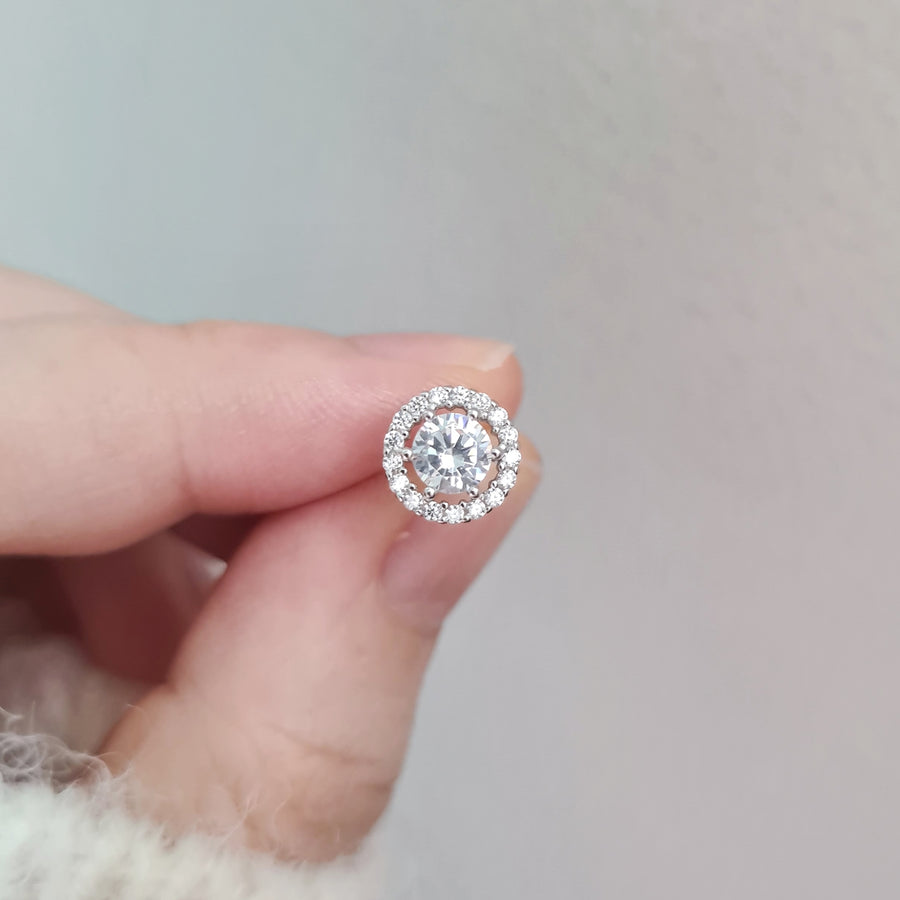Sparky Jenni Round Earstud 925 Silver
