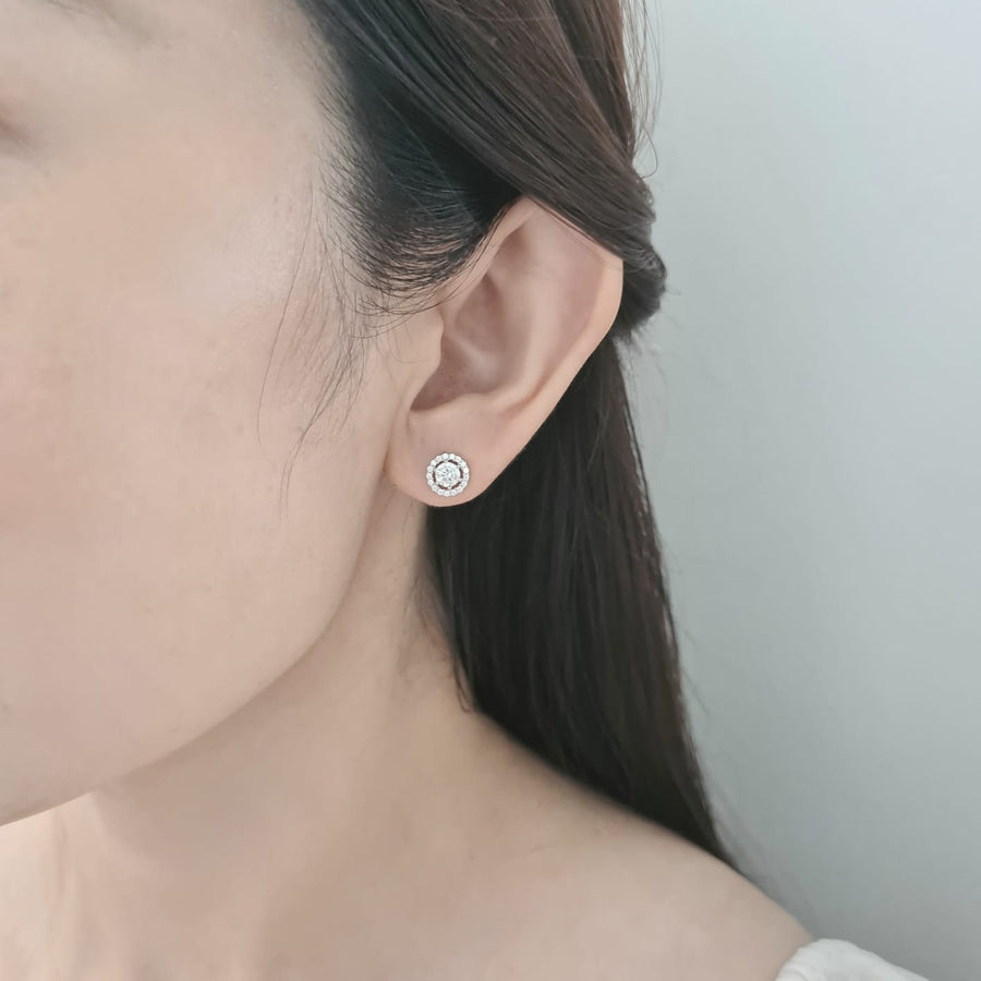 Sparky Jenni Round Earstud 925 Silver