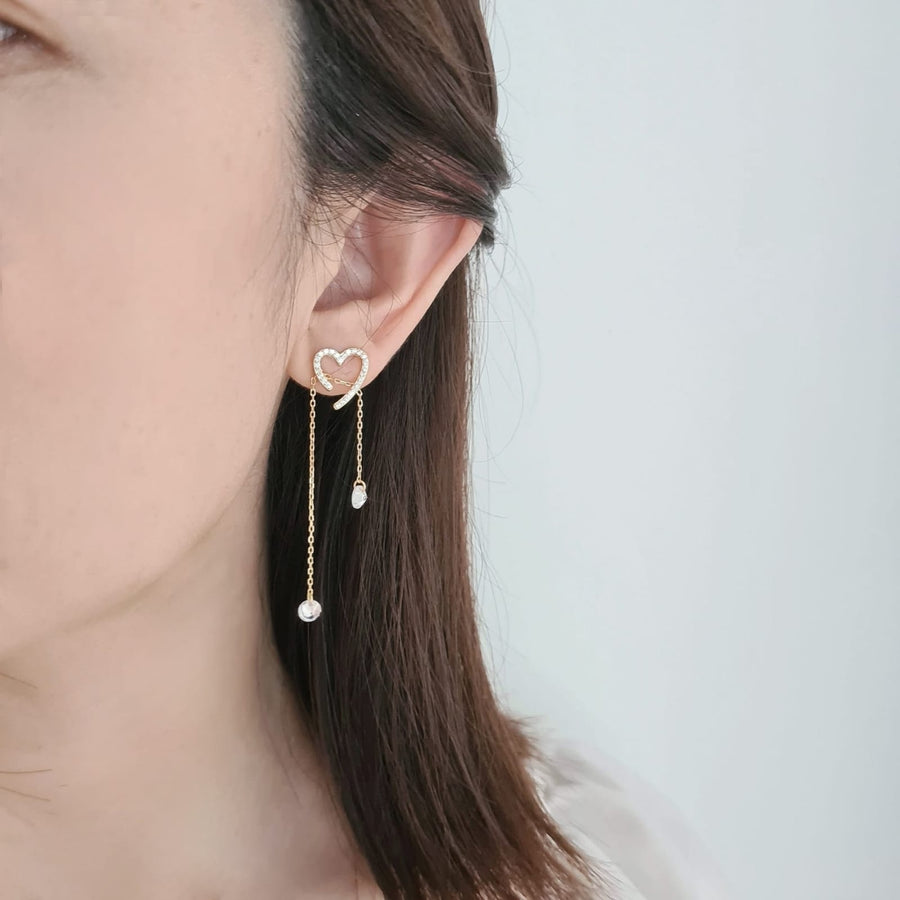 Hearty Dangling Earring 925 Silver
