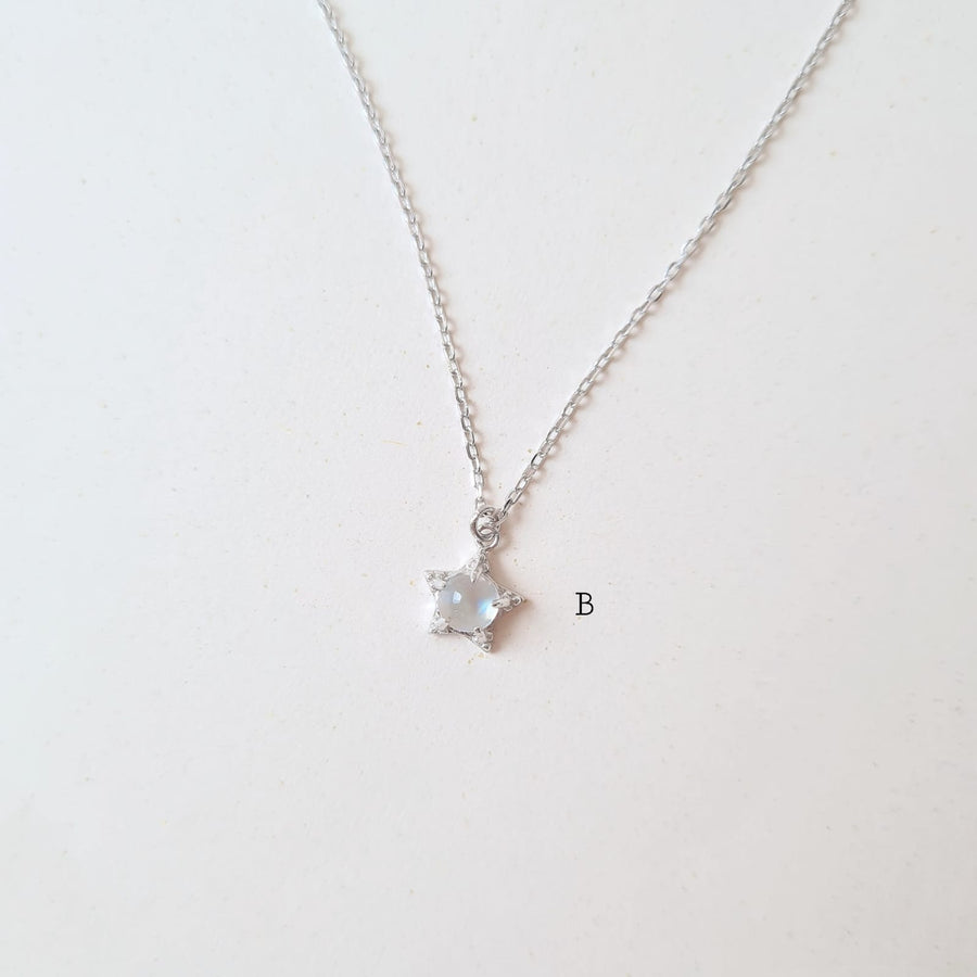 Moonstone Necklace 925 Silver (New Design)