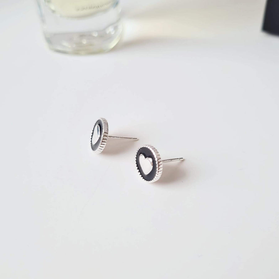 Delara Heart Earstud 925 Silver