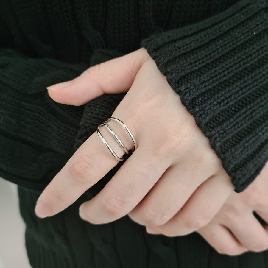 Jami Layered Ring 925 Silver