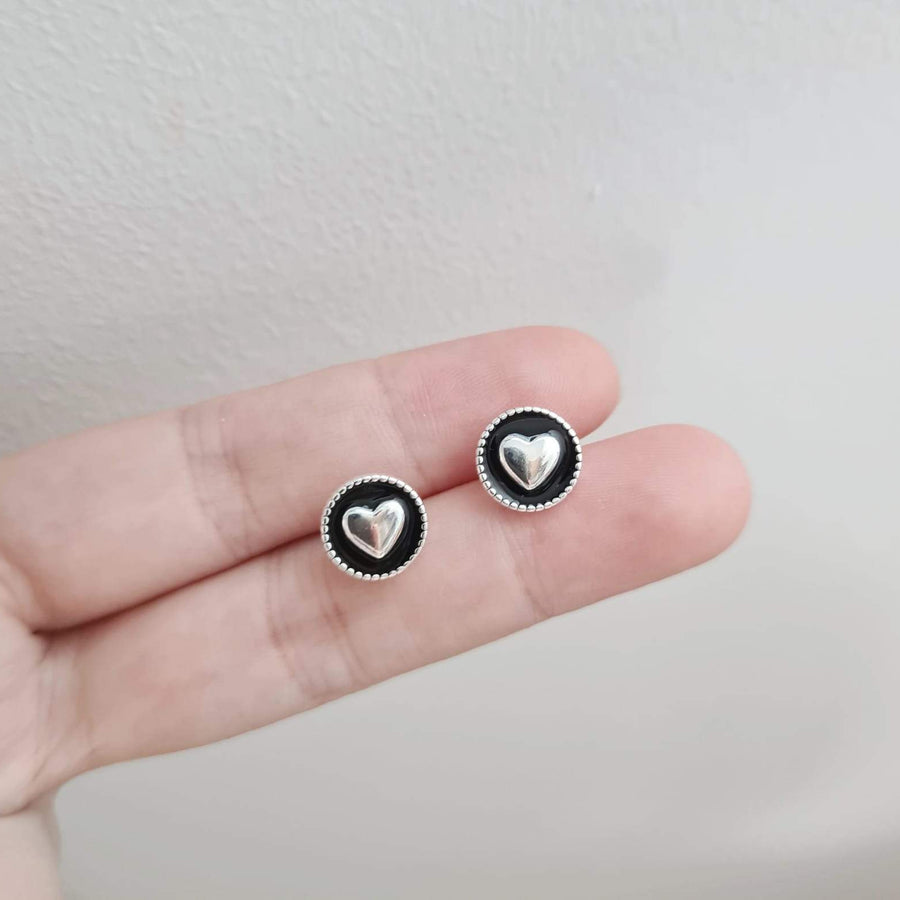 Delara Heart Earstud 925 Silver