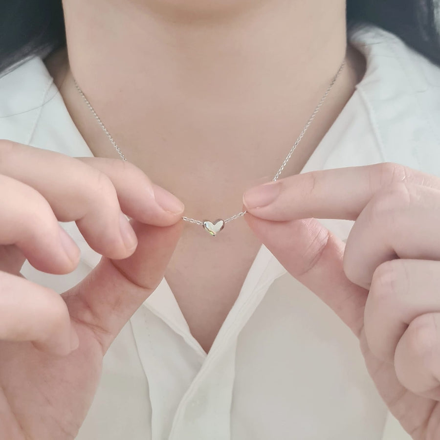 Dainty Mini Heart Necklace 925 Silver