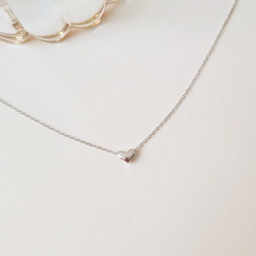 Dainty Mini Heart Necklace 925 Silver