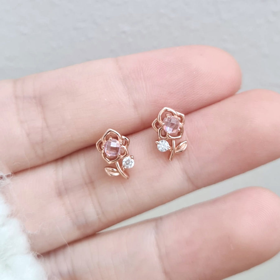Dainty Rosie Earstud Rose Gold Plated S925 (Back in Stock)