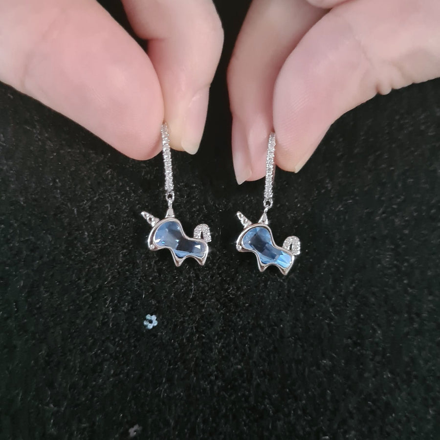 Aurora Unicorn Huggies 925 Silver 2.0