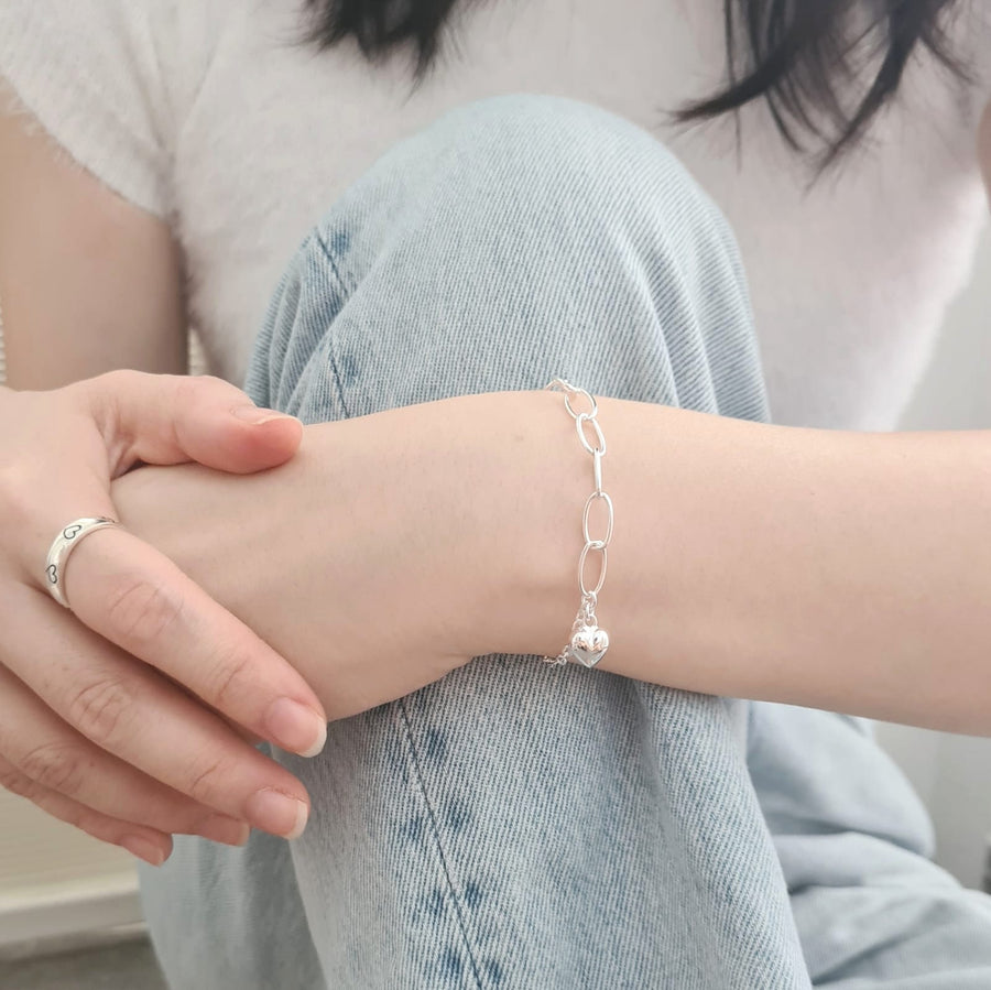 Kimo Heart Bracelet 925 Silver