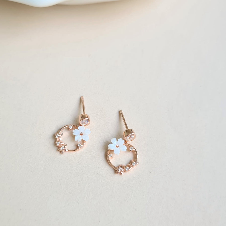 Alice Sakura Flower Stud 925 Silver