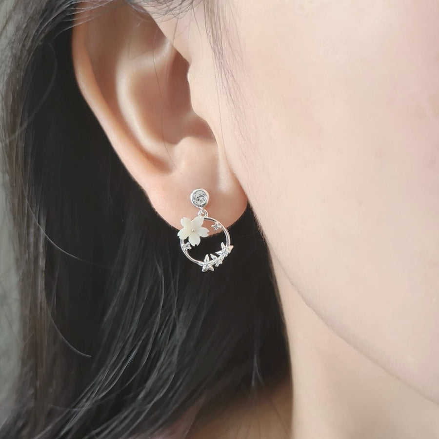 Alice Sakura Flower Stud 925 Silver