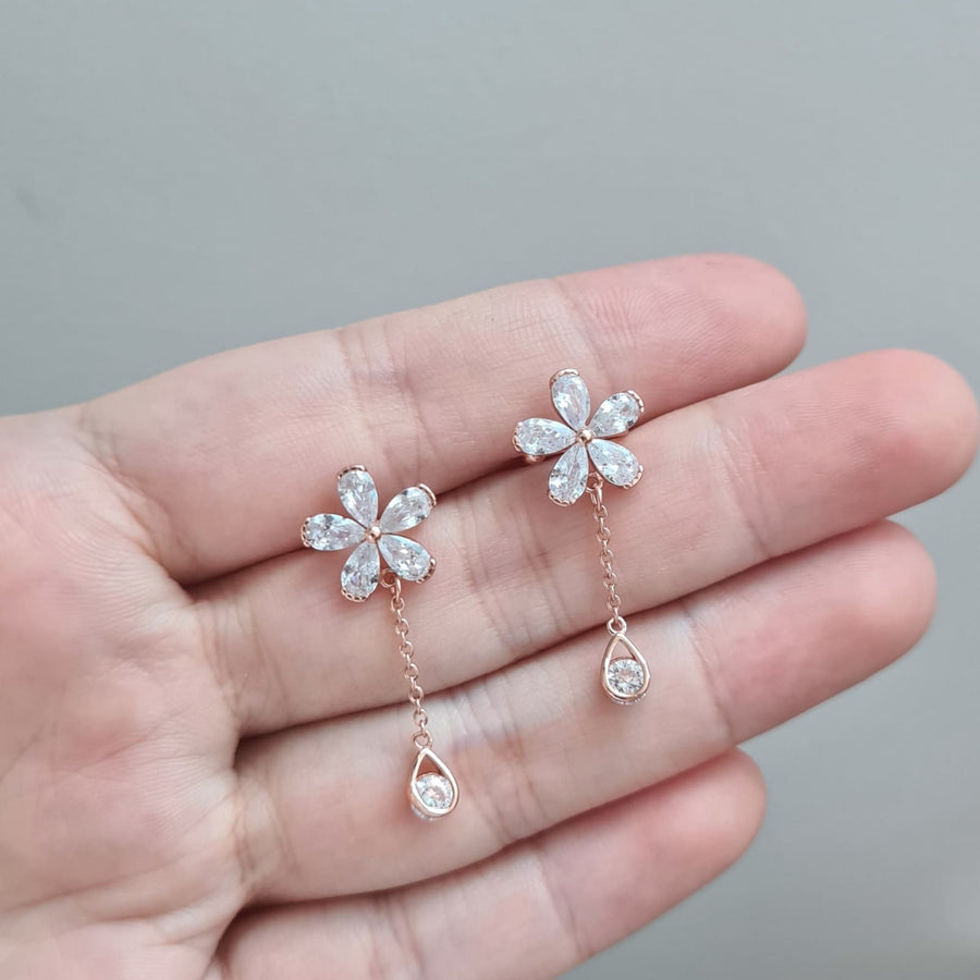 Flora Dangling Earcuffs 925 Silver