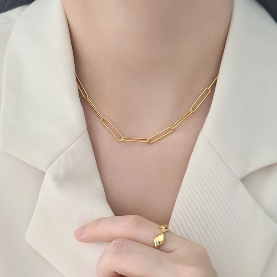 Tina Klip Chain Necklace 925 Silver