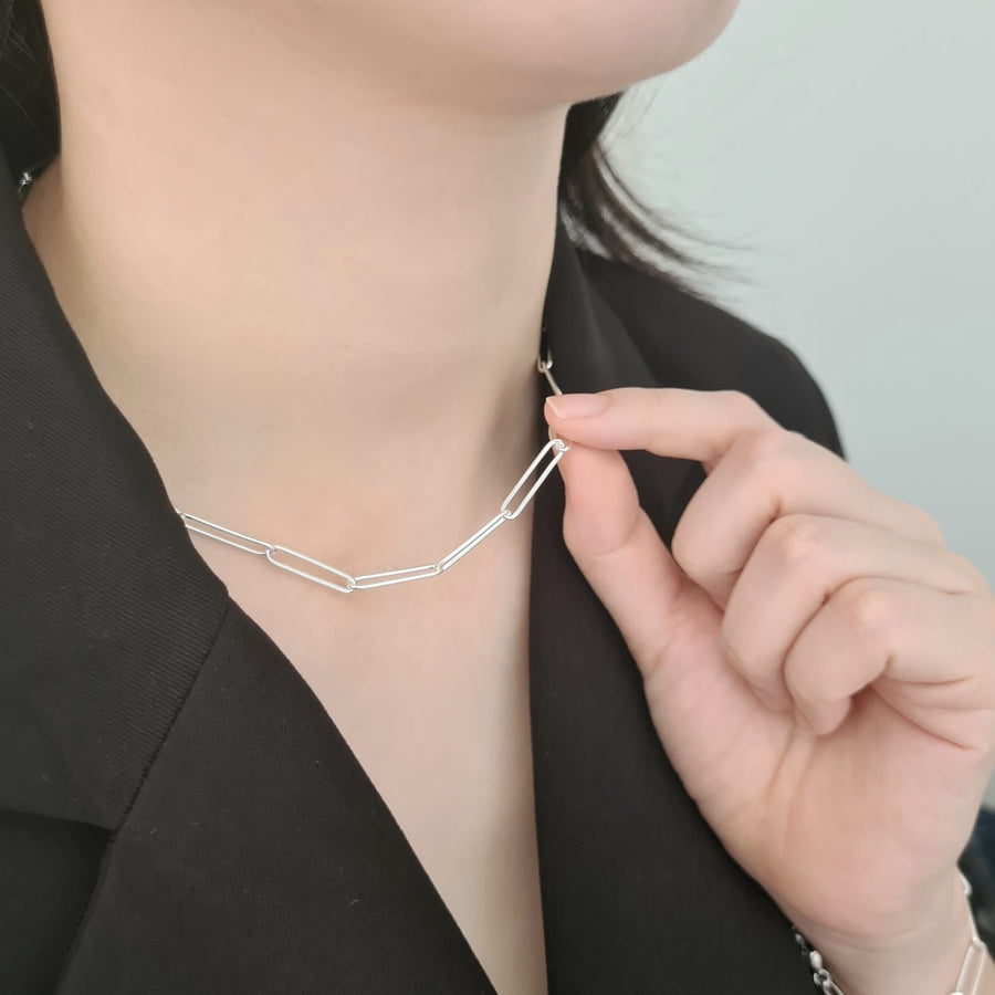 Tina Klip Chain Necklace 925 Silver