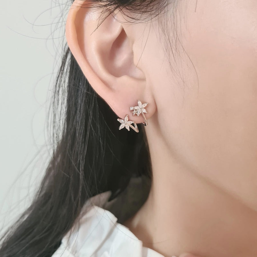 Joywell Flower Earrings 925 Silver