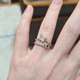 Cindy Butterfly Double Ring 925 Silver