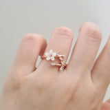 Sakura Olea Ring Rose Gold Plated (S925)