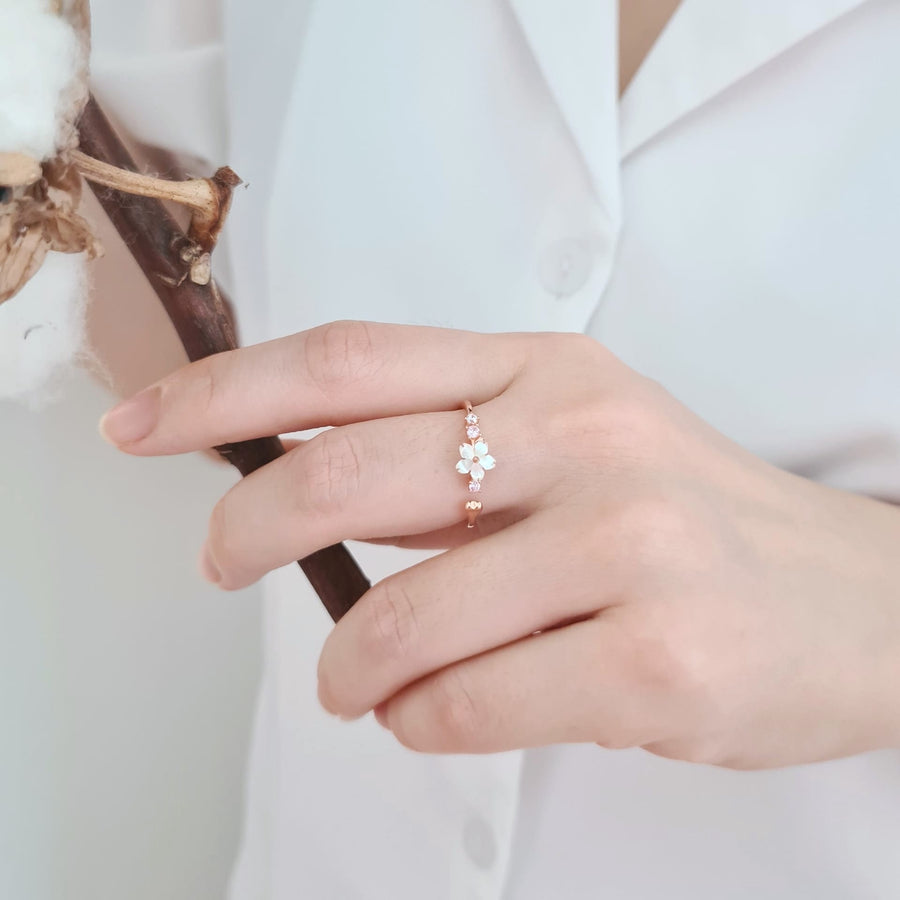 Dainty stone deals rings