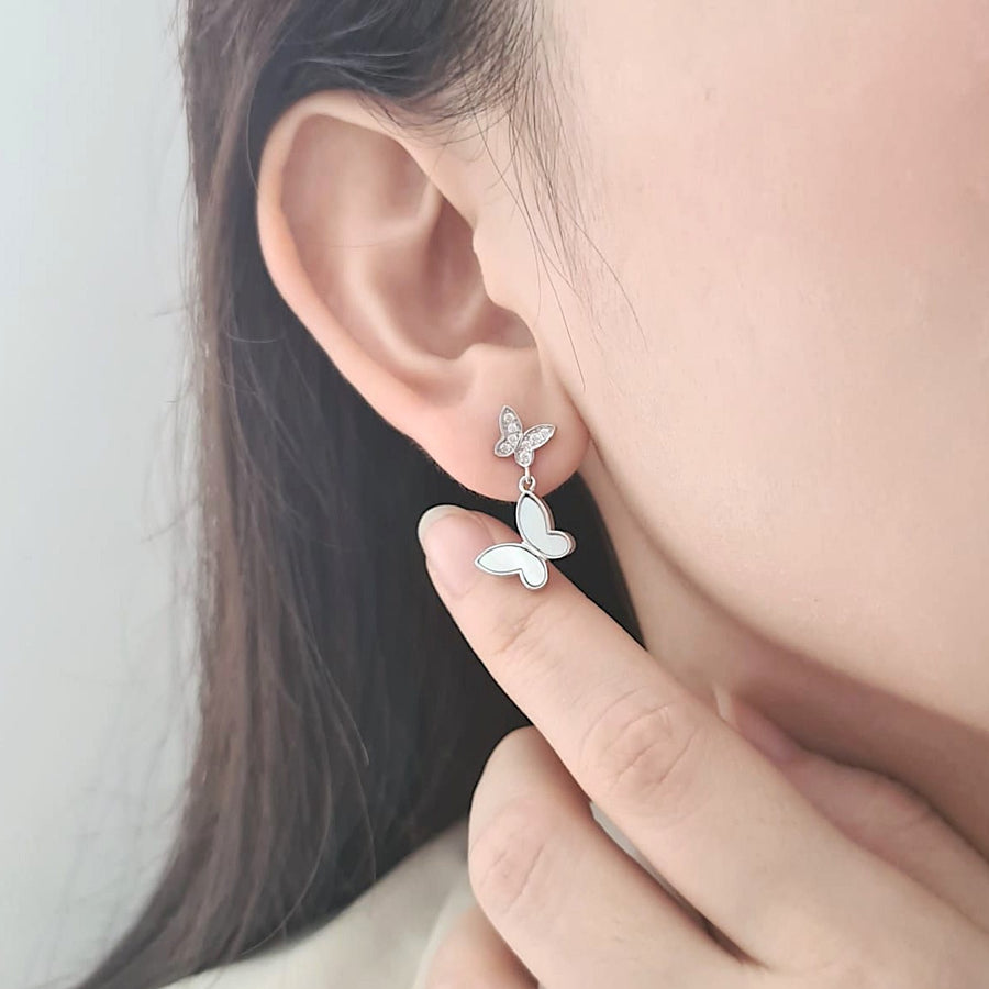 Papi Butterfly Earrings 925 Silver