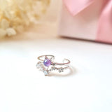Aurora Celestial Layered Ring 925 Silver