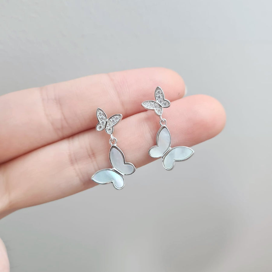 Papi Butterfly Earrings 925 Silver