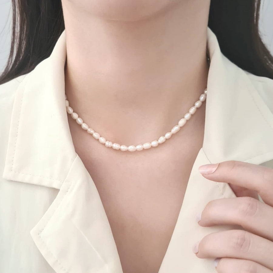 Jaime Freshwater Pearl Necklace 925 Silver