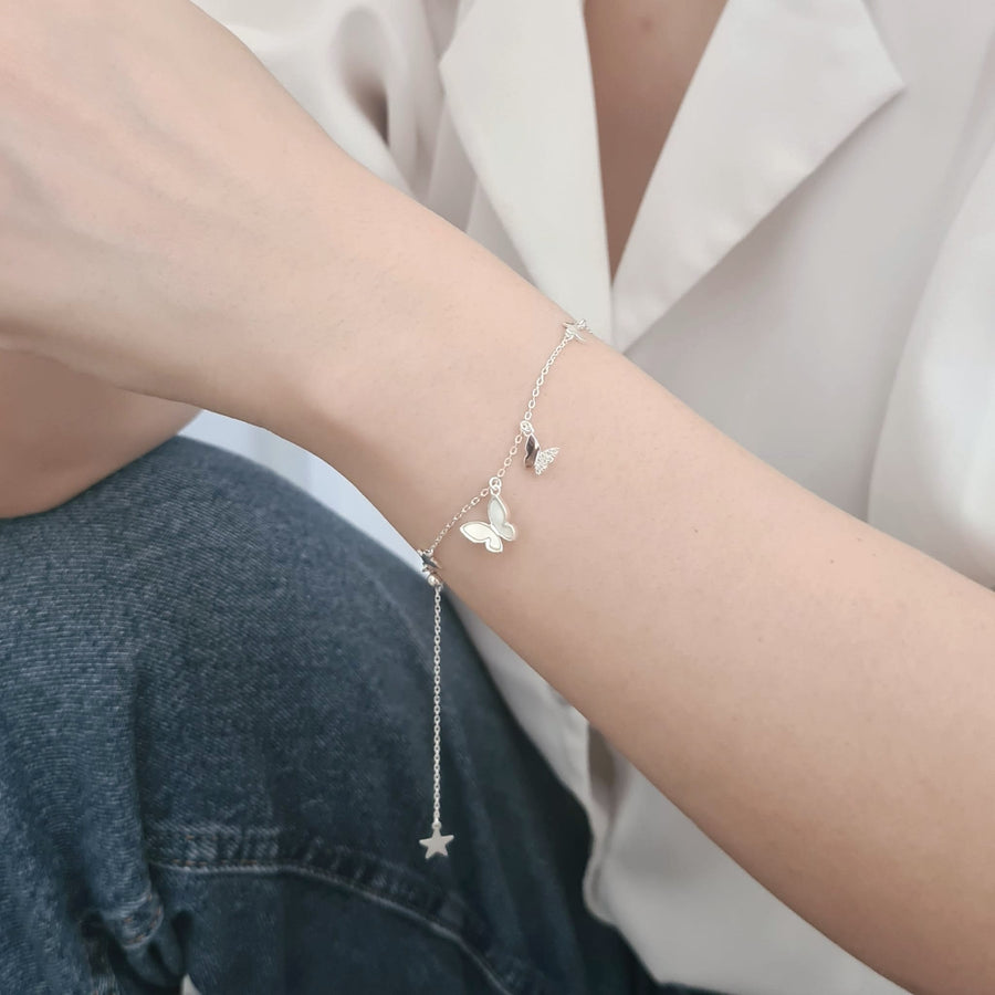 Hailey Butterfly Bracelet 925 Silver