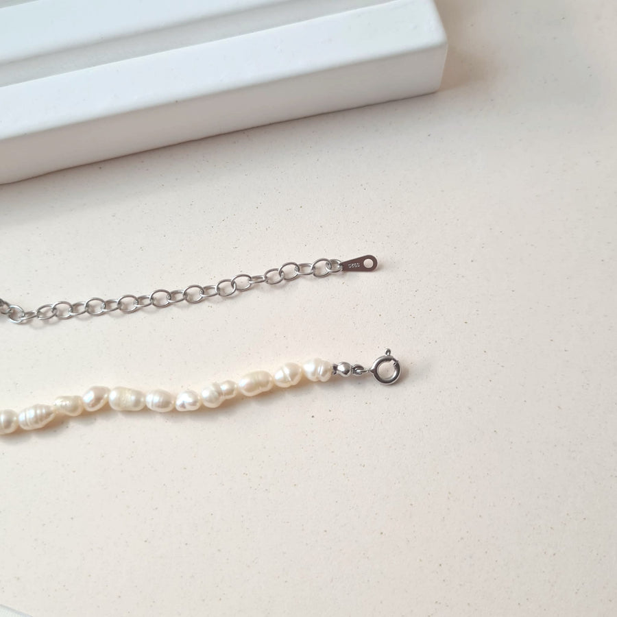 Jaime Freshwater Pearl Necklace 925 Silver