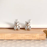 Teddy Bear Earstud 925 Silver