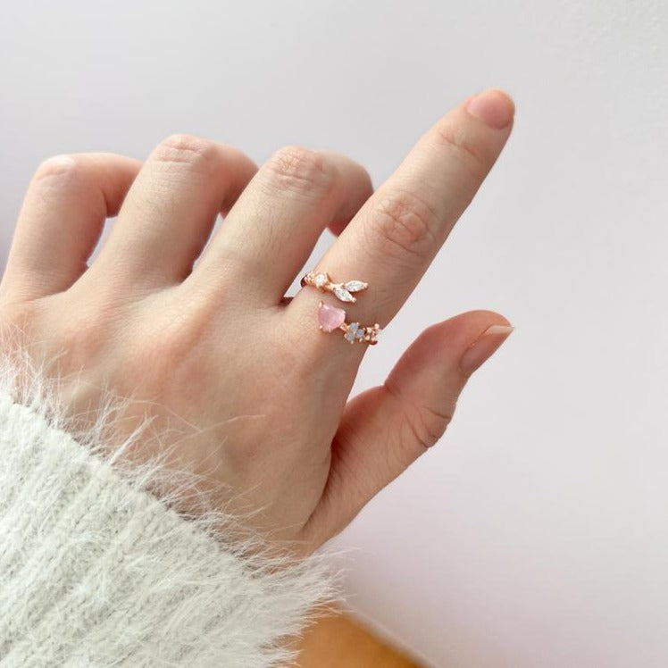 Sweet Party Ring Rose Gold Plated (S925)